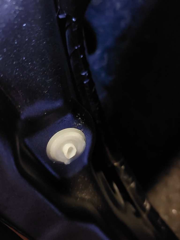 Toyota Corolla trunk trim plastic retainer damaged during removal